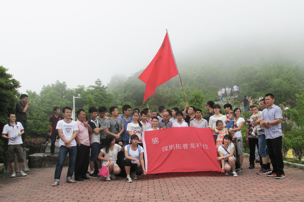 拓普龍2015年“五一”節(jié)組織爬山活動。(圖1)